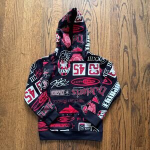 New Boy's Air Jordan Essentials Printed Pullover Hoodie Sweatshirt- 5-6